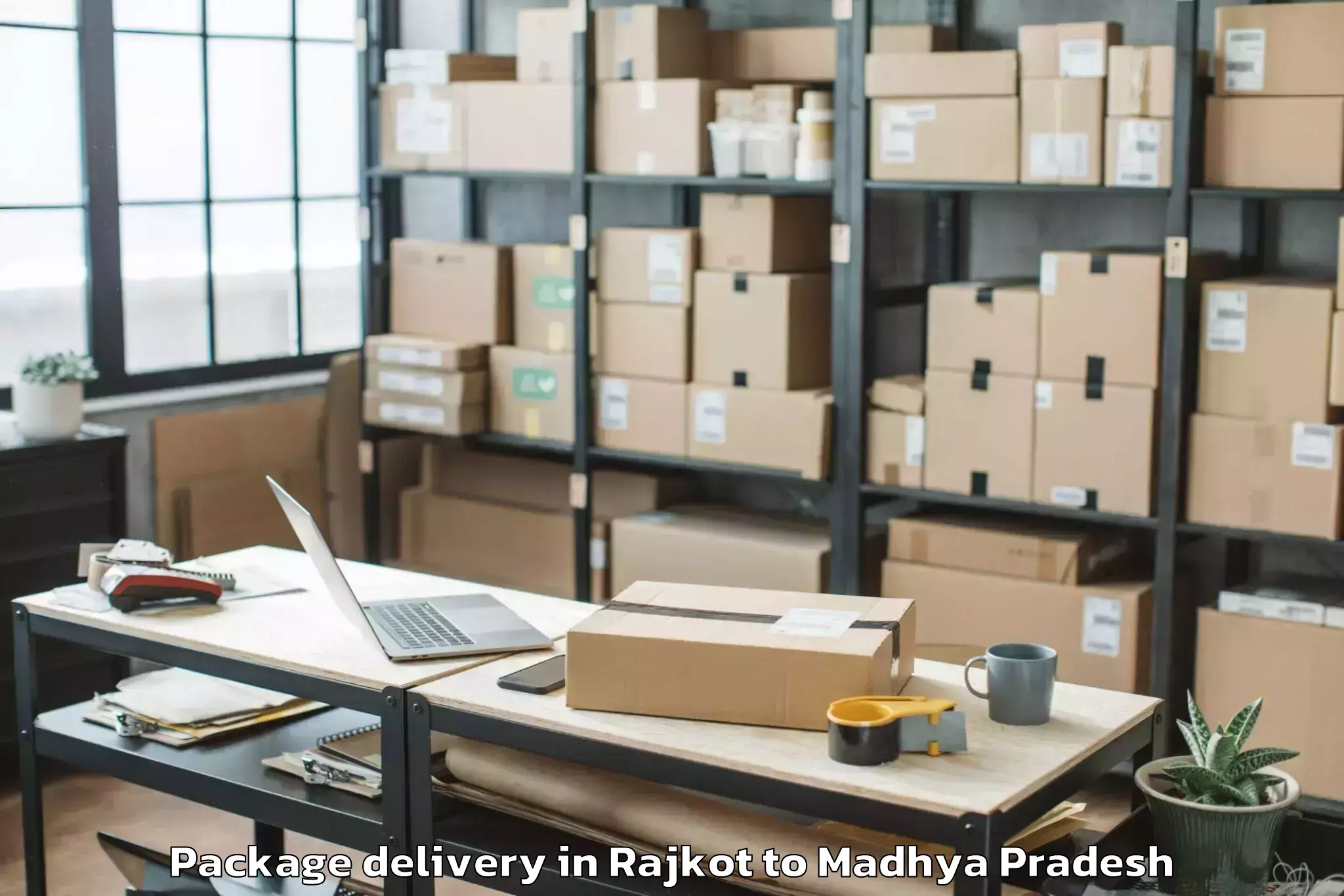 Affordable Rajkot to Gyaraspur Package Delivery